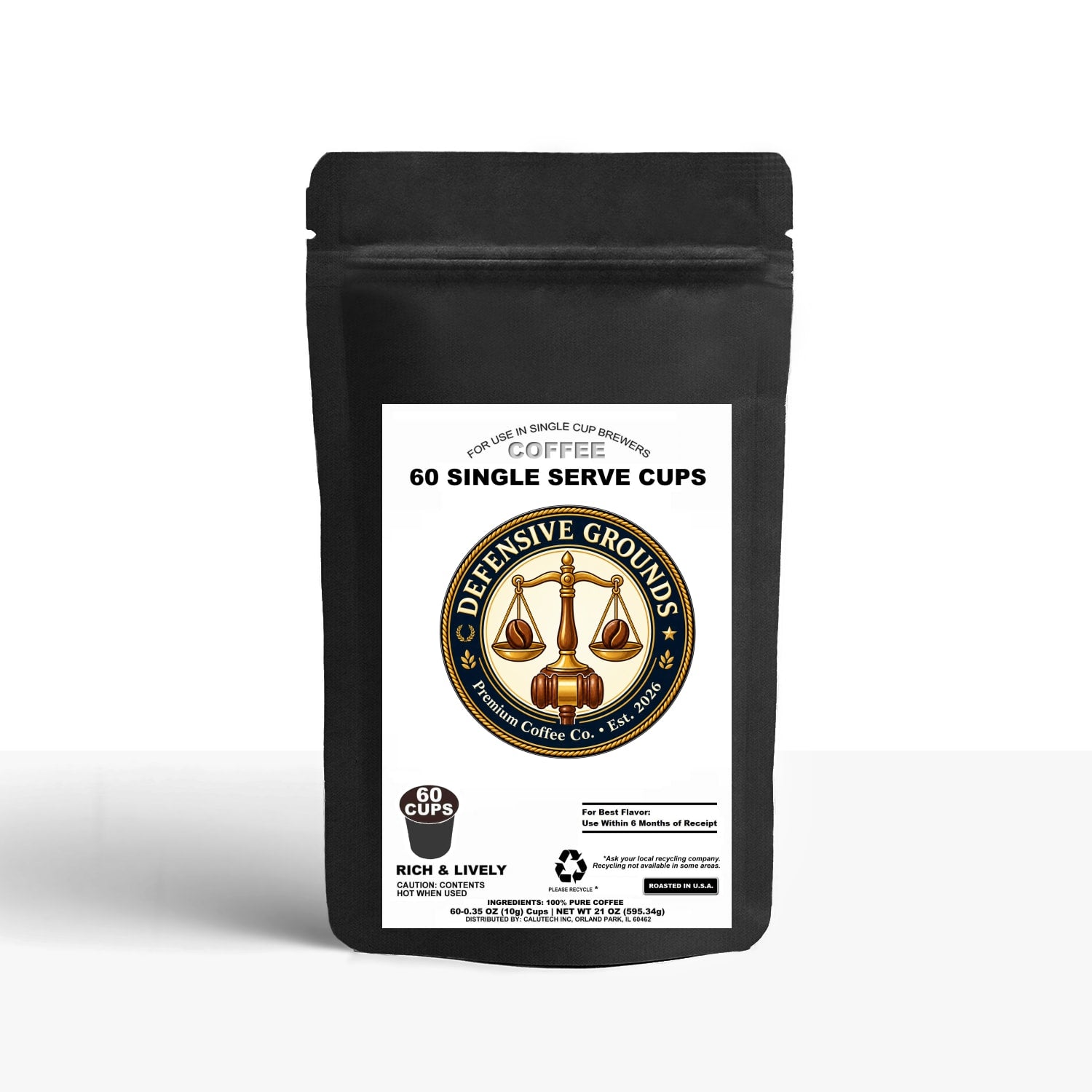 60 Pack Single Serve Coffee Capsules
